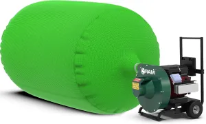 (1) Insulation Vacuum Bag RAM Heavy Duty ECO  Bags 7 FT X 4 FT Holds 88 CF / 400 LBS Low DUST 2.4 Fabric Strength - 1 Bag . Largest and Toughest Green Bag on The Market.