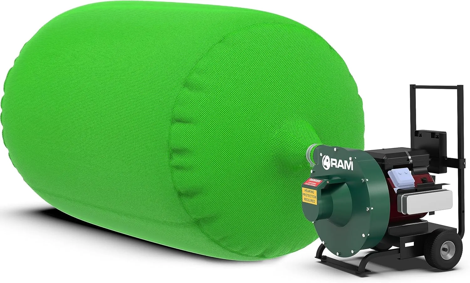 (1) Insulation Vacuum Bag RAM Heavy Duty ECO  Bags 7 FT X 4 FT Holds 88 CF / 400 LBS Low DUST 2.4 Fabric Strength - 1 Bag . Largest and Toughest Green Bag on The Market.