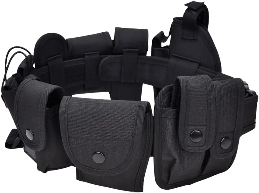 10 in 1 Multifunctional Waist Belt, Tactical Hip Belt Tactical Belt Modular Equipment System for Law Enforcement Security Hunting