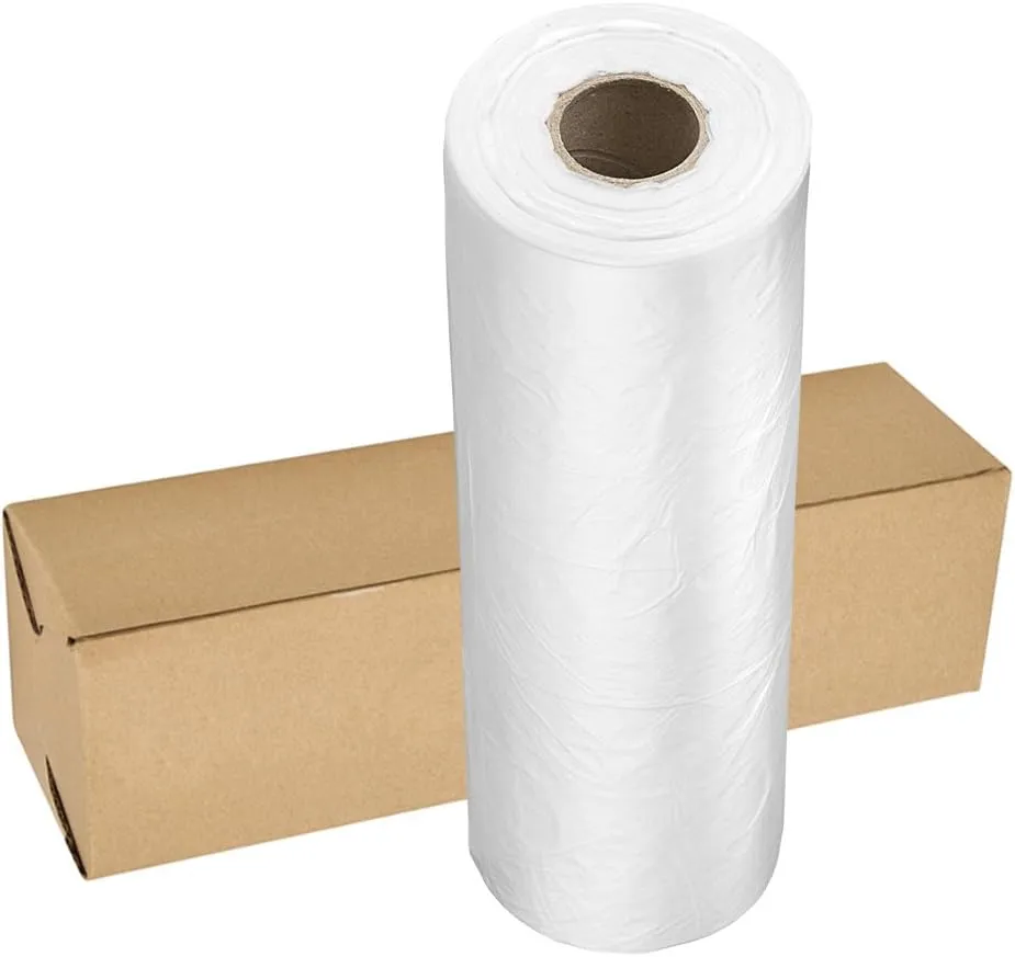 12" X 16" Plastic Produce Bag on a Roll, Bread and Grocery Clear Bag, 350 Bags/Roll (2 Rolls)