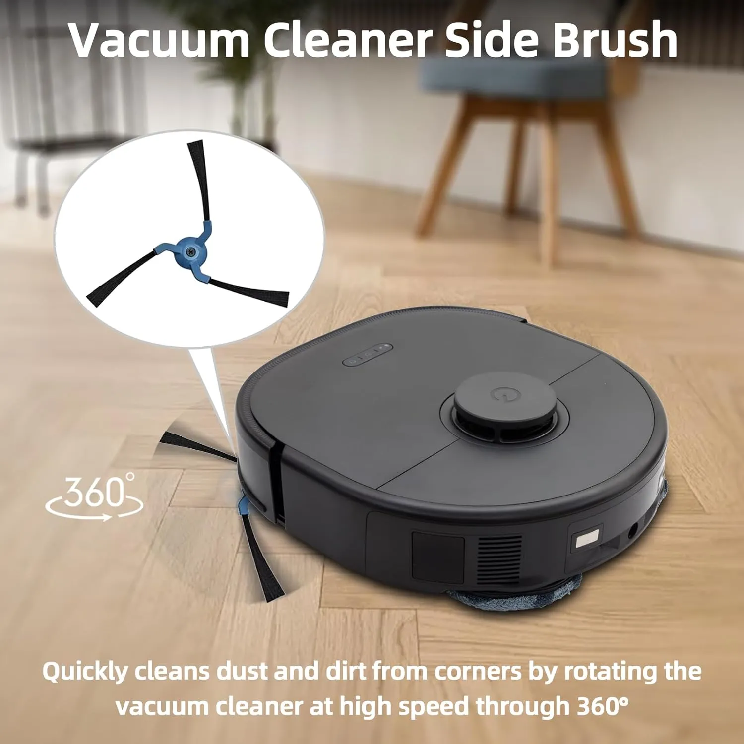 19 Pack Replacement Parts Compatible with Eufy X10 Pro Omni Vacuum, Robot Vacuum Replacement Accessories w/ 1×Rolling Brush, 6×Mop Pads, 4×Side Brushes, 2×Filters, 6×Dust Bags