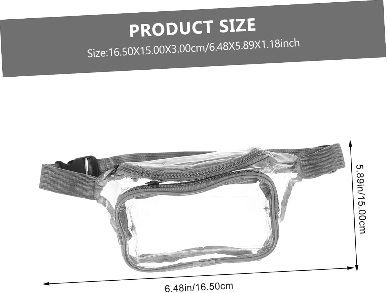 1pc Transparent Fanny Pack Vest Kit Water Hydration Cross Body Tote Cross Bag for Men Belt Bag for Women Gym Bag Outdoor Pouch Hand Bags Toiletry Wet Transparent Waist Bag