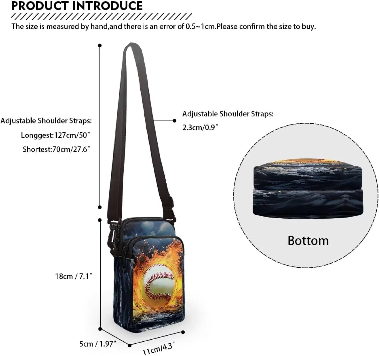 2 Layers Small Messenger Bag Cross Body Bags Handbags for Phone Passport Wallet