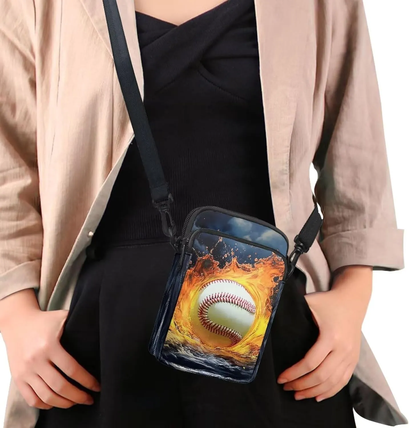2 Layers Small Messenger Bag Cross Body Bags Handbags for Phone Passport Wallet