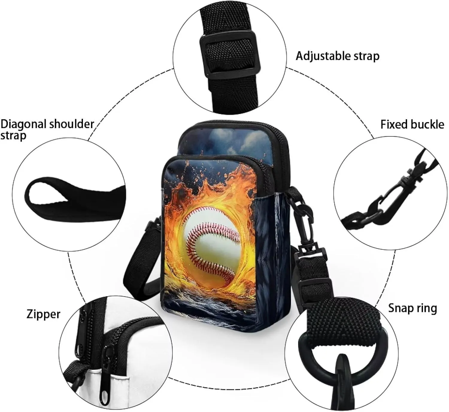 2 Layers Small Messenger Bag Cross Body Bags Handbags for Phone Passport Wallet