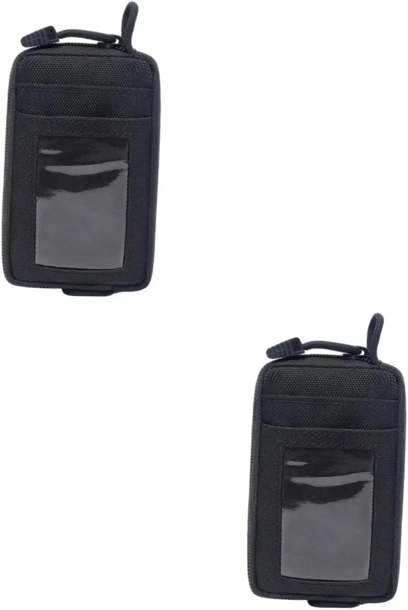 2 Pcs Small Travel Pouch Waterproof Waist Bag Compact Change Holder for Hiking Cycling Outdoor Sports