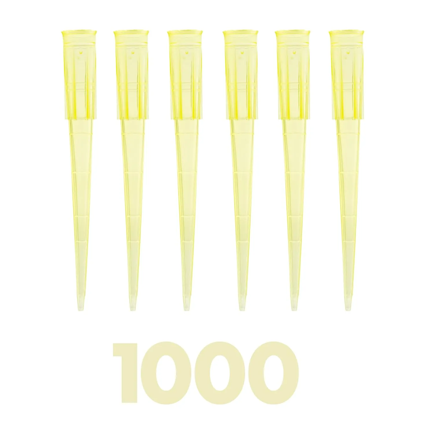 200uL Pipette Tips, Kashi Scientific Universal Non-Filter Tips for Pipette 200 uL, Sterile Bulk Pipette Tips with Clear Graduation, 200uL Pipet Tips, DNase RNase Free,1000 Tips/Bag - Yellow