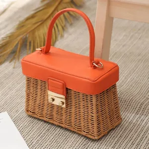 2024 Trendy Women's Handmade Straw Tote Bags