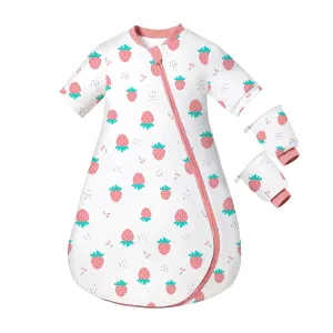 2.5 TOG Baby Sleep Sack for Winter 6-12 Months - Super Warm Quilted Wearable Blanket with Removable Sleeves, Two-Way Zipper for Easy Diaper Changes, Soft & Cozy Infant Sleeping Bag