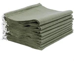 31.5x47.2"Durable Plastic Woven Snakeskin Bag Suit for Home,Industrial,Agricultural Cultivation,Farmer's Grain and Vegetables are Bagged Multi-functional Storage Bag Green（8 Pack)
