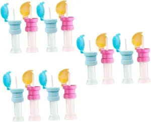 3sets 4 Pcs Water Bottle Caps with Straw Water Bottle Adapter Easy to Clean Install Safe Design 4pcs*3