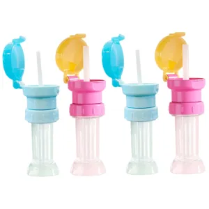 4pcs Silicone Plastic Toddler Water Bottle Adapter Straw Cap Kids Safe Straw Bottle Topper
