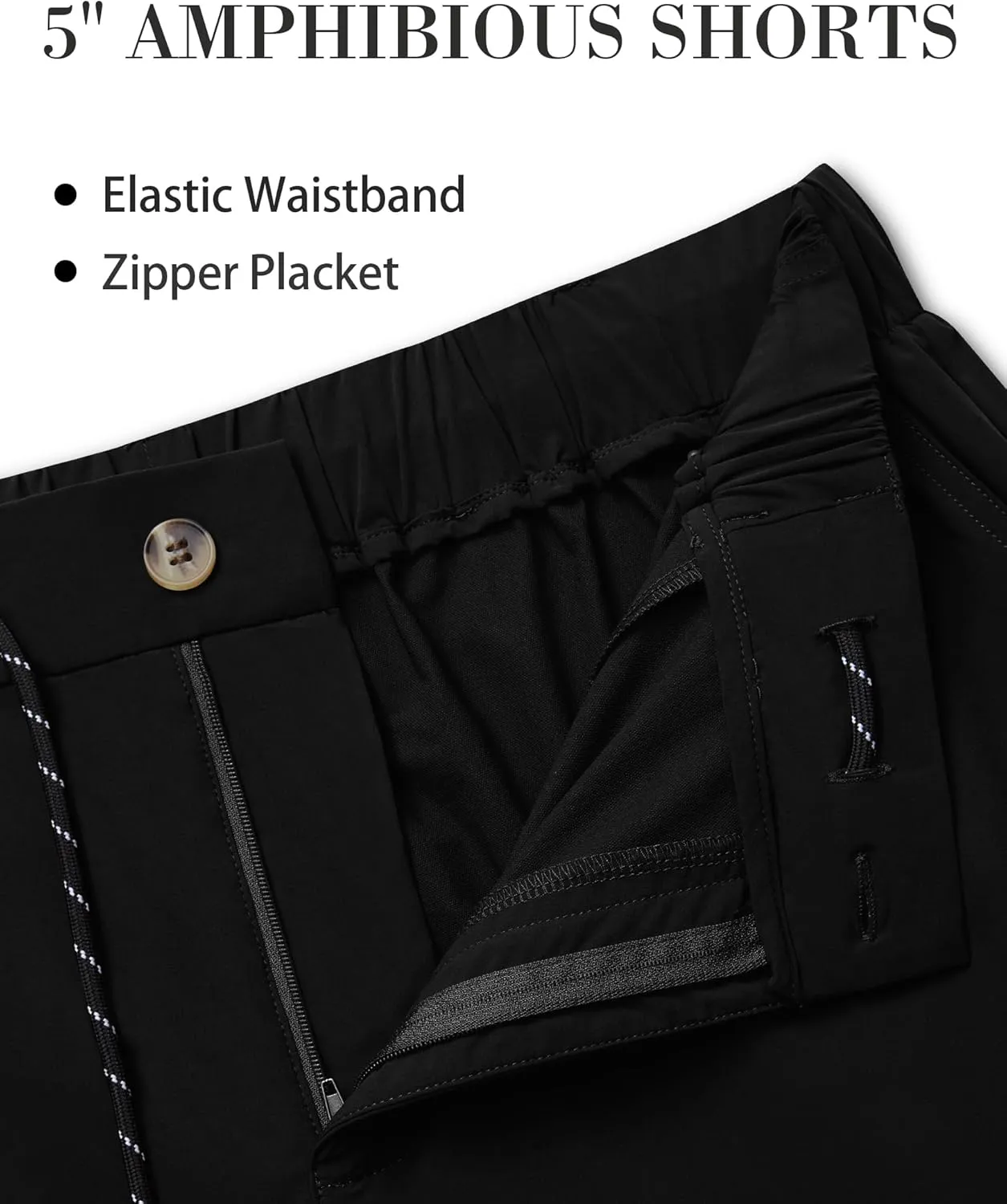 5 Inch Inseam Shorts for Men Short Golf Shorts Mens Casual Dry Fit Hybrid Trunks Athletic Fit Running Stretch