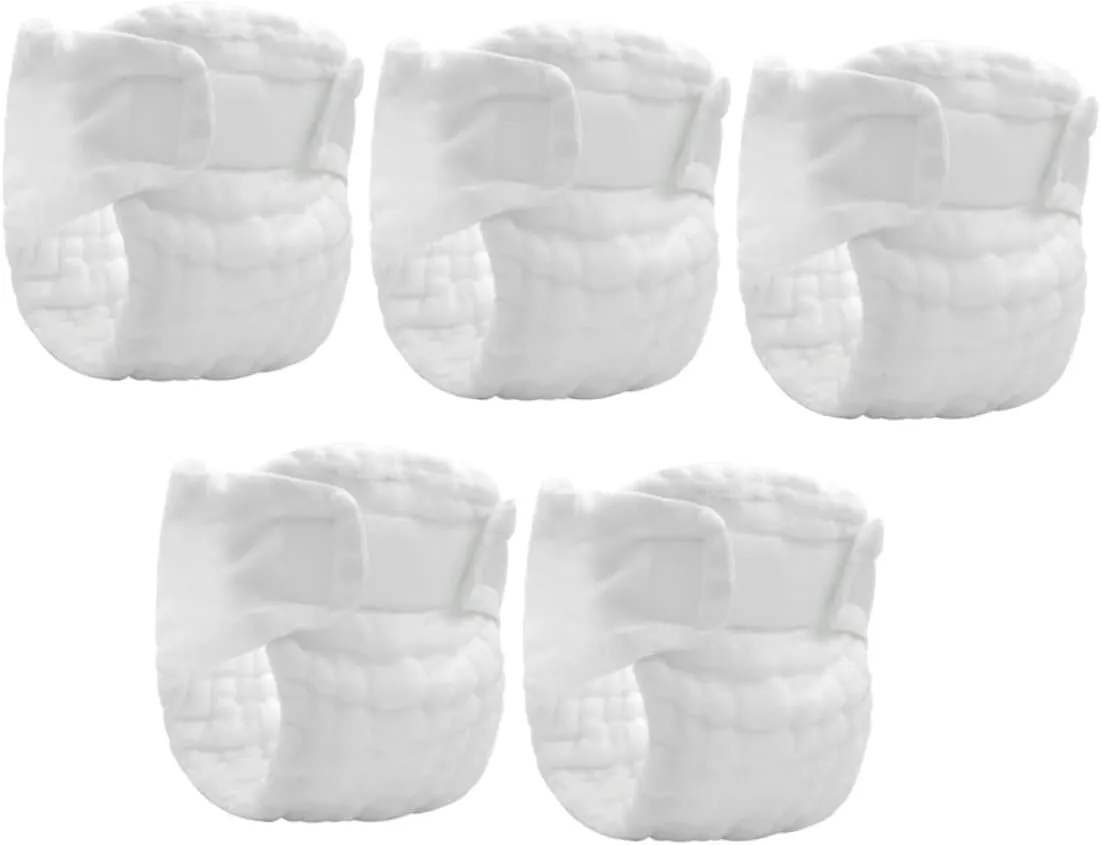 5pcs Newborn Cloth Diapers Coterie Washable Reusable Leakproof Nighttime Diaper Pants