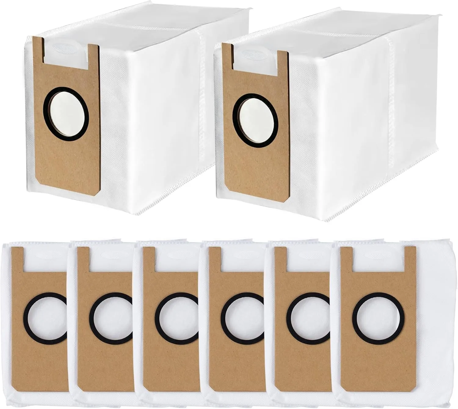 6 Pack 3.5L Large Dust Bags for EXTRAVIS V5 Robot Vacuum Cleaner Self-Emptying Dock, Replacement Dust Bag