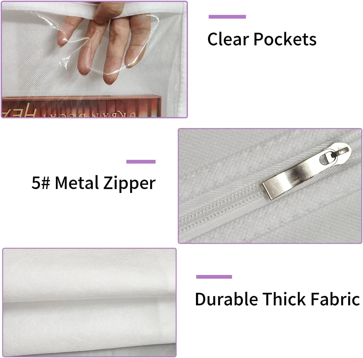 72" Wedding Dress Garment Bag Dress Bags for Gowns Bridal Dress with 10" Gusseted and Accessory Pockets for Travel Hanging Clothes or Storage Preservation