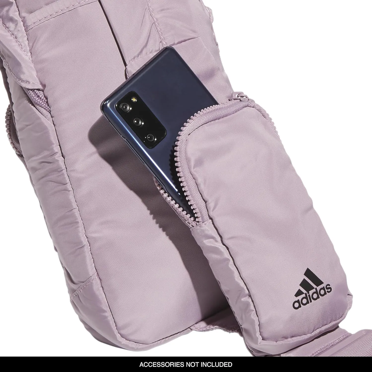 adidas Essentials Sling Small Crossbody Bag for Women and Men (5L), Preloved Fig Purple/Black/2.0, One Size