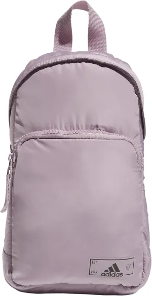 adidas Essentials Sling Small Crossbody Bag for Women and Men (5L), Preloved Fig Purple/Black/2.0, One Size