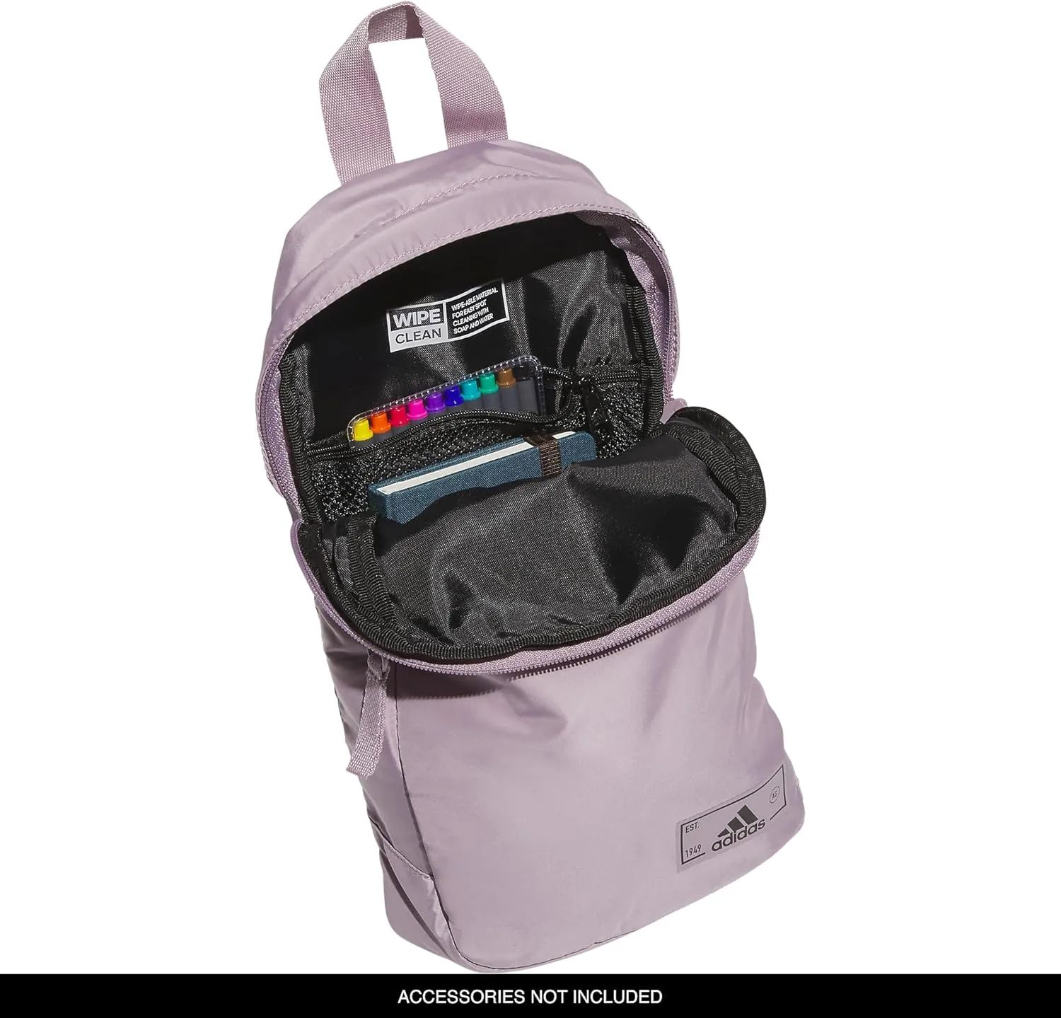 adidas Essentials Sling Small Crossbody Bag for Women and Men (5L), Preloved Fig Purple/Black/2.0, One Size