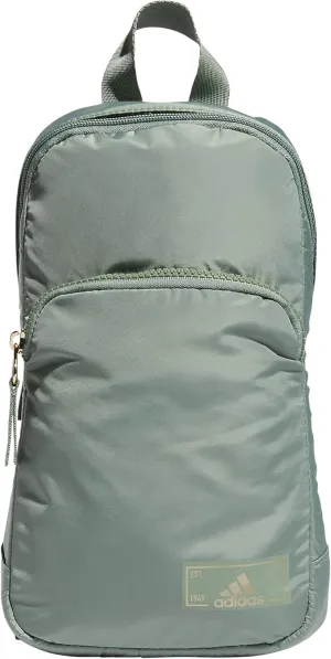 adidas Essentials Sling Small Crossbody Bag for Women and Men (5L), Silver Green/Gilver/2.0, One Size