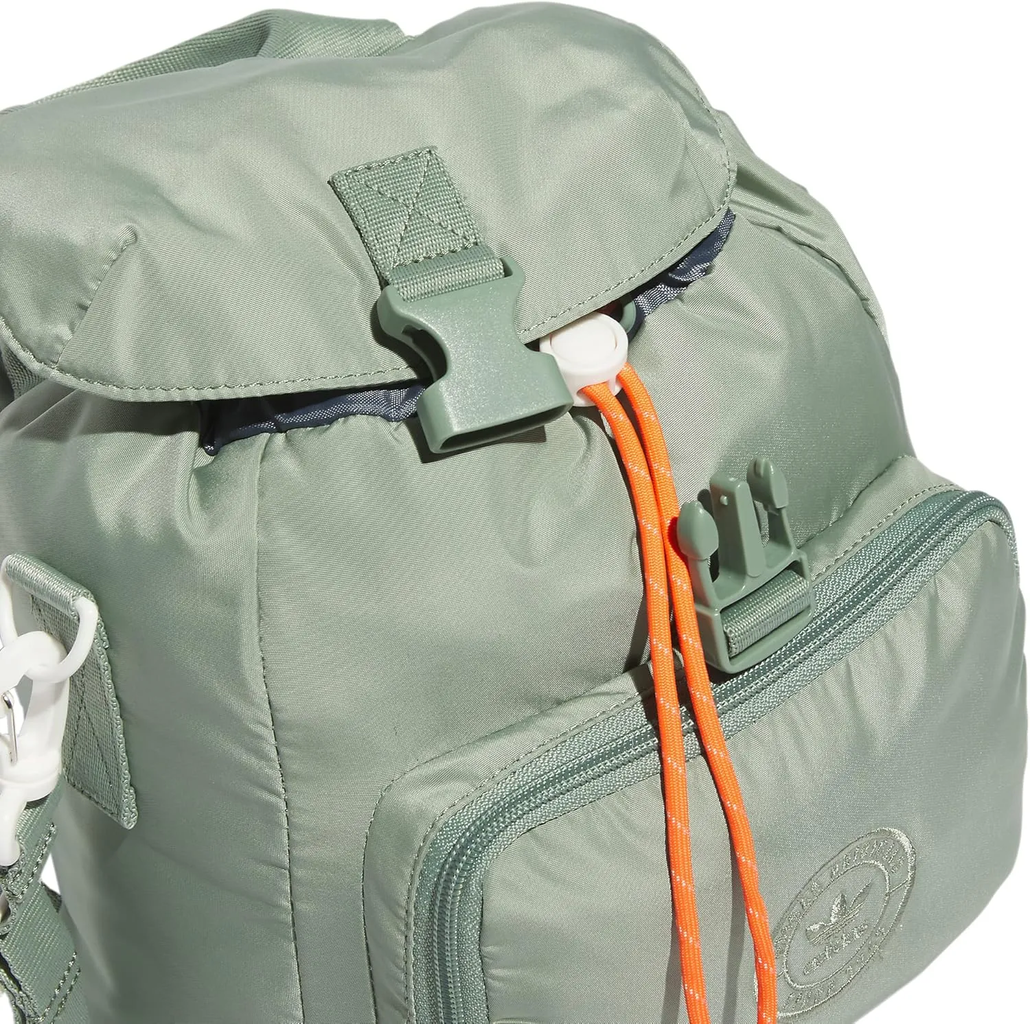 adidas Originals Micro 3.0 Mini Backpack, Silver Green/Semi Impact Orange, One Size