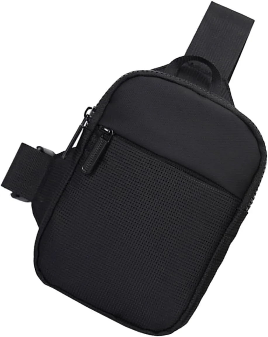 Adjustable Fanny Pack Chest Bag Wear Resistant Outdoor Storage Pouch for Travel Shopping Running Unisex Design Smooth Zipper Lightweight and Practical for All Occasions