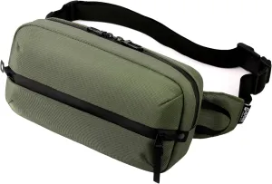 Adjustable Sling Bag for Men Women with Anti-theft Zipper,Multipurpose Crossbody Bags Chest Waist Belt,Water Resistant Fanny Pack Shoulder Hip Pack for Travel,Cycling,Work, Sport, Green