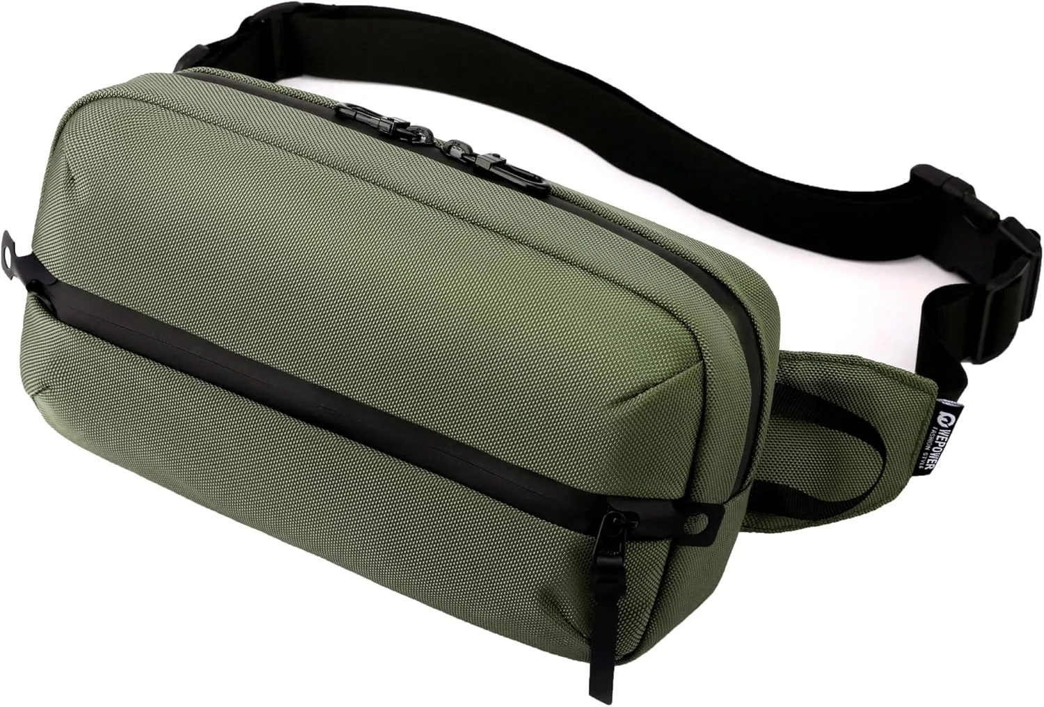Adjustable Sling Bag for Men Women with Anti-theft Zipper,Multipurpose Crossbody Bags Chest Waist Belt,Water Resistant Fanny Pack Shoulder Hip Pack for Travel,Cycling,Work, Sport, Green