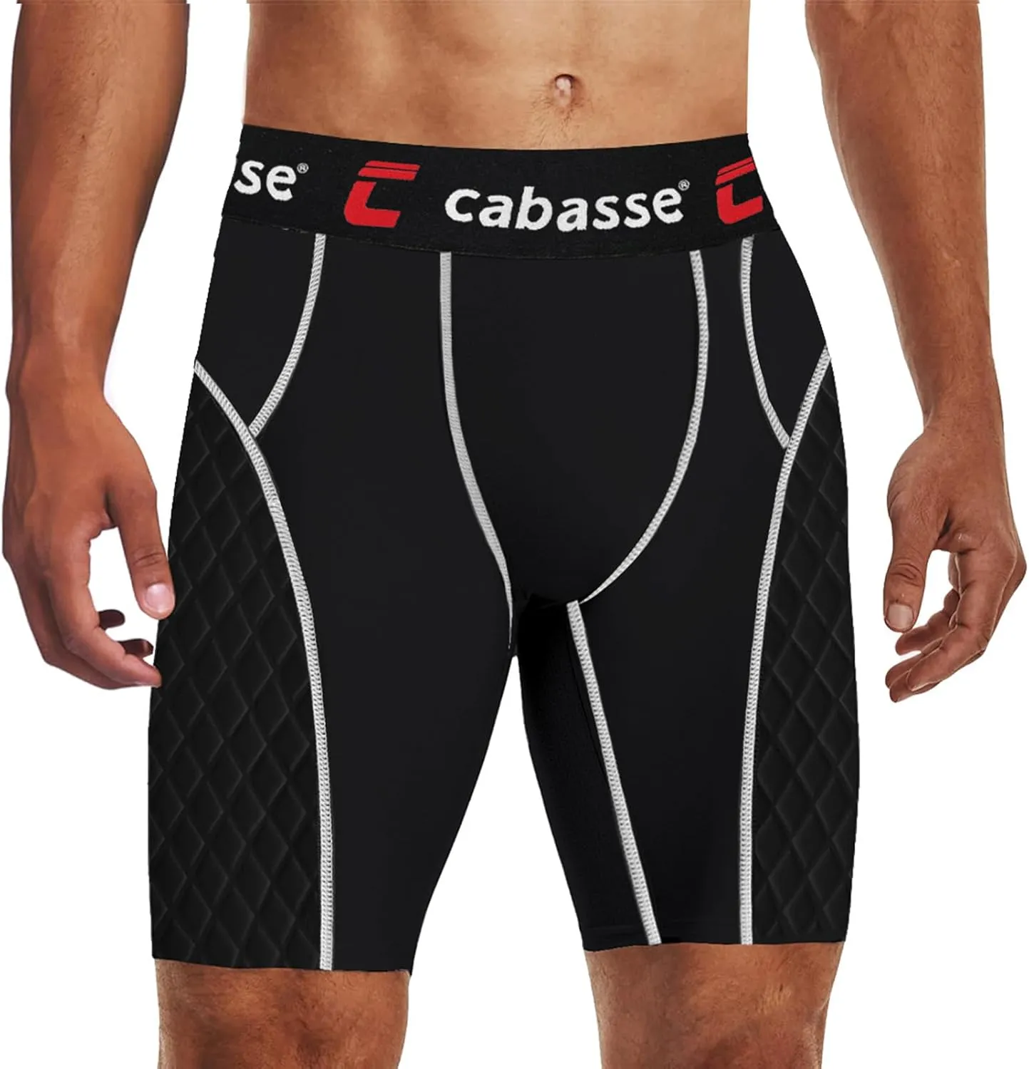 Adult Elite Padded Sliding Shorts w/Cup Pocket, Men's Slider Shorts for Baseball & Football