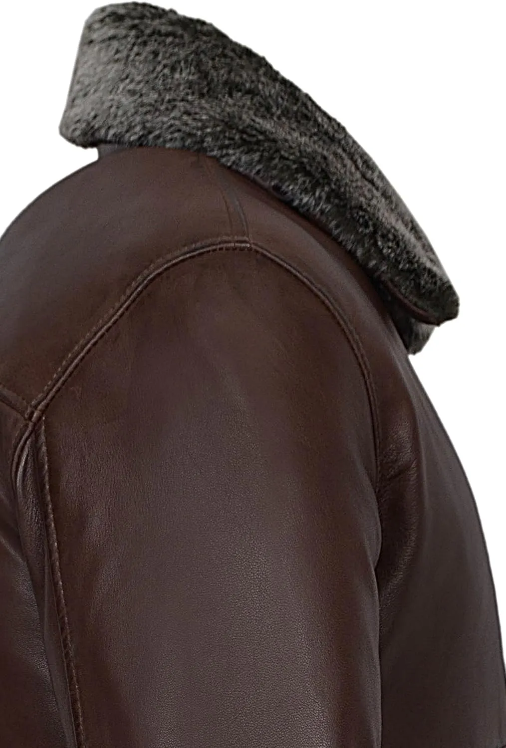 'AIR FORCE' Men's Classic Collar Aviator BOMBER Real Soft Napa Leather Jacket 1169