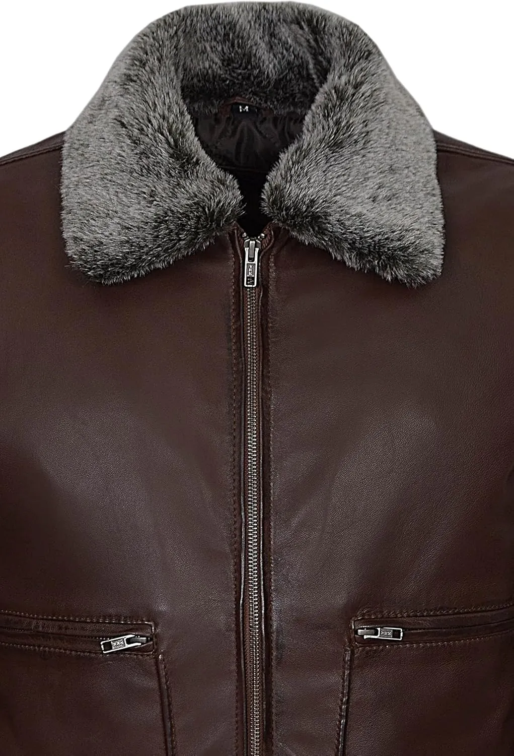 'AIR FORCE' Men's Classic Collar Aviator BOMBER Real Soft Napa Leather Jacket 1169