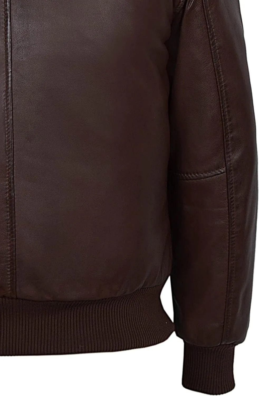 'AIR FORCE' Men's Classic Collar Aviator BOMBER Real Soft Napa Leather Jacket 1169