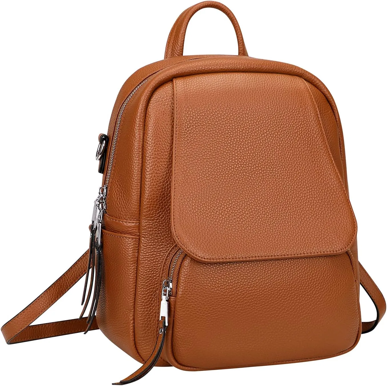 ALTOSY Mini Genuine Leather Backpack for Women Convertible Backpack Purse Shoulder Handbag Crossbody Bag 4 in 1 to Carry