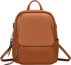 ALTOSY Mini Genuine Leather Backpack for Women Convertible Backpack Purse Shoulder Handbag Crossbody Bag 4 in 1 to Carry