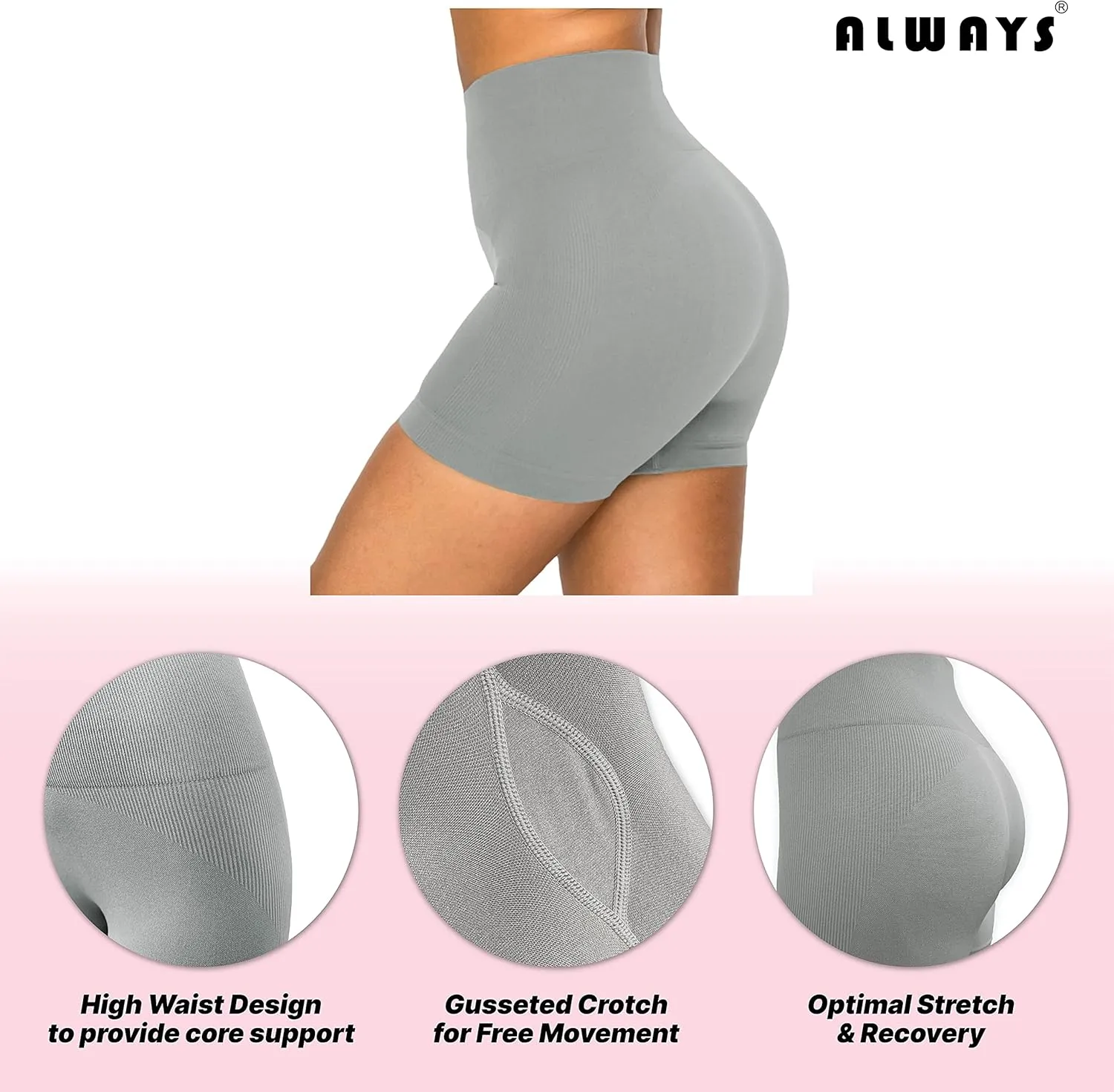 ALWAYS Activewear for Women Set - Super Stretch Yoga Top High Waisted Leggings
