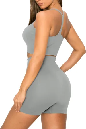 ALWAYS Activewear for Women Set - Super Stretch Yoga Top High Waisted Leggings