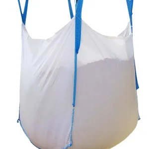 & Secbolt FIBC Bulk Bag, U Panel One 1 Ton Bag, Sand Bag, 35"L x 35"W x 35"H, 180 Gallons, 2200lbs SWL, Open Top Flat Bottom, Woven Polypropylene Bags Pack of (10)