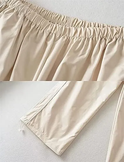 Aopwsrlyi Women/Teen Girls Baggy Sweatpants Low Rise Wide Leg Cargo Pants Y2K Harajuku Track Pants Streetwear