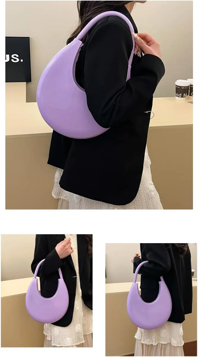 Axcone Easy and stylish French inspired jelly style shoulder bag, handbag, luxurious all day multi-functional