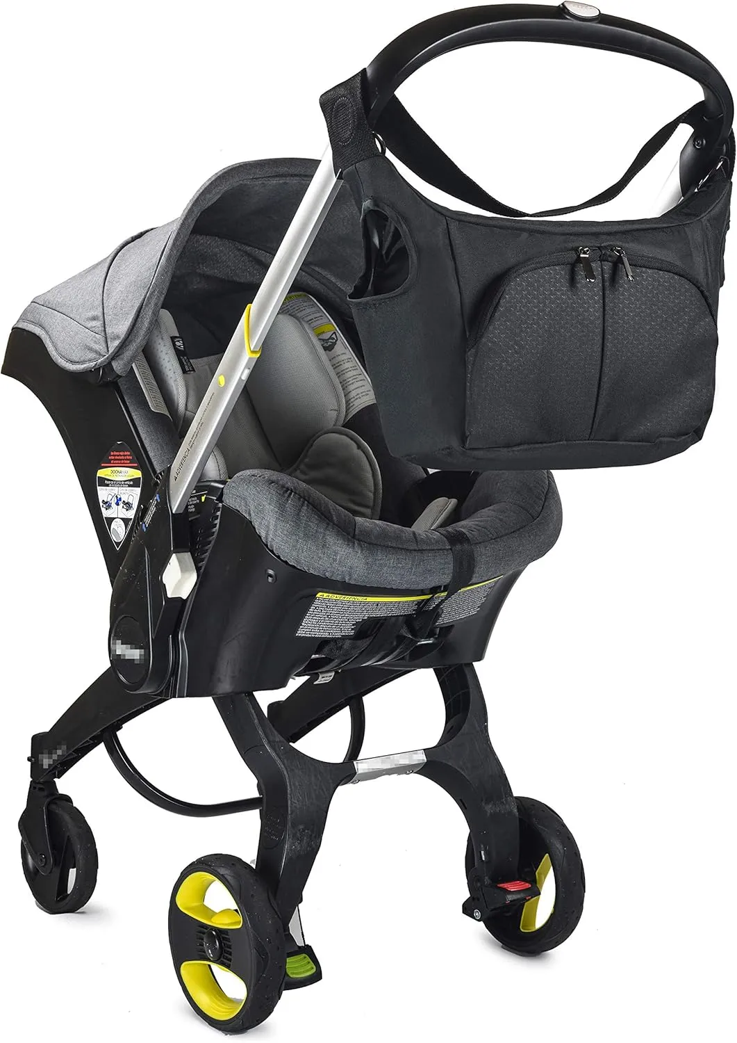 Baby & Beyond Essential Bag, Compatible with Doona Car Seat Stroller, with additional hooks and straps to be compatible with any universal stroller, Converts into Tote Diaper Bag