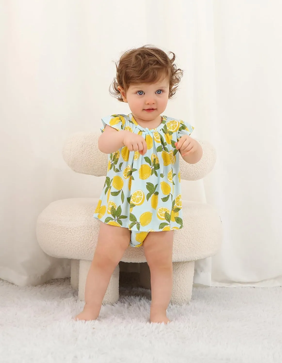Baby Girl Bodysuit Soft Jumpsuit Sleeveless Bodysuits Dress Viscose from Bamboo Romper for Infant 3-24 Months