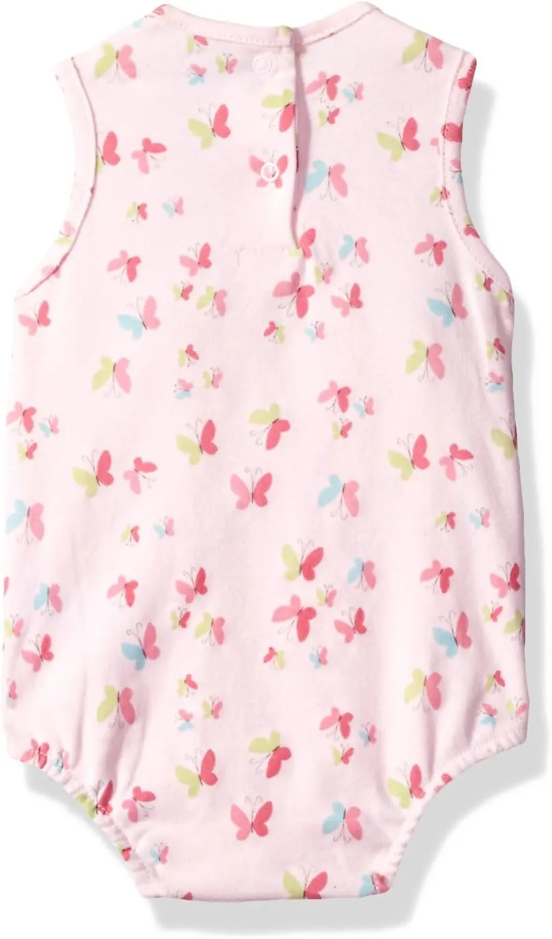 Baby Girls' 1 Piece Sundress with Built in Diaper Cover
