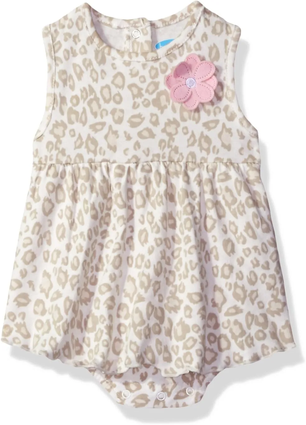 Baby Girls' 1 Piece Sundress with Built in Diaper Cover