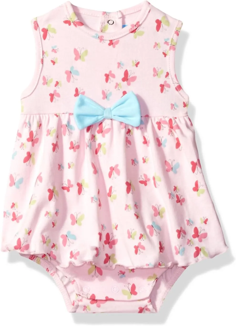 Baby Girls' 1 Piece Sundress with Built in Diaper Cover