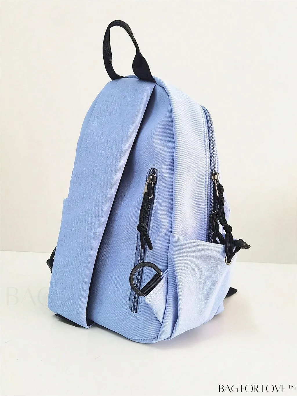 BagForLove - Beige Mini Sling Bag with Adjustable Strap and Letter Patch - Ideal for Sports