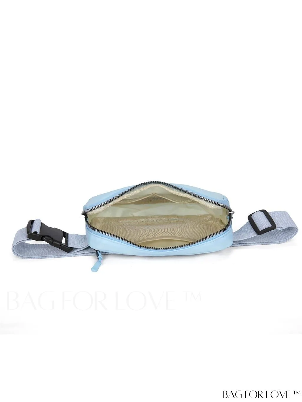 BagForLove - Compact Fanny Pack: Zipper Closure and Minimalist Release Buckle