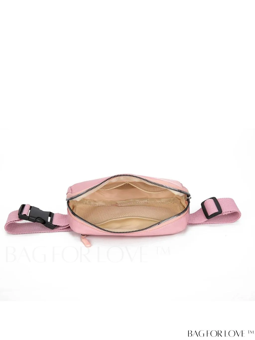 BagForLove - Compact Fanny Pack: Zipper Closure and Minimalist Release Buckle