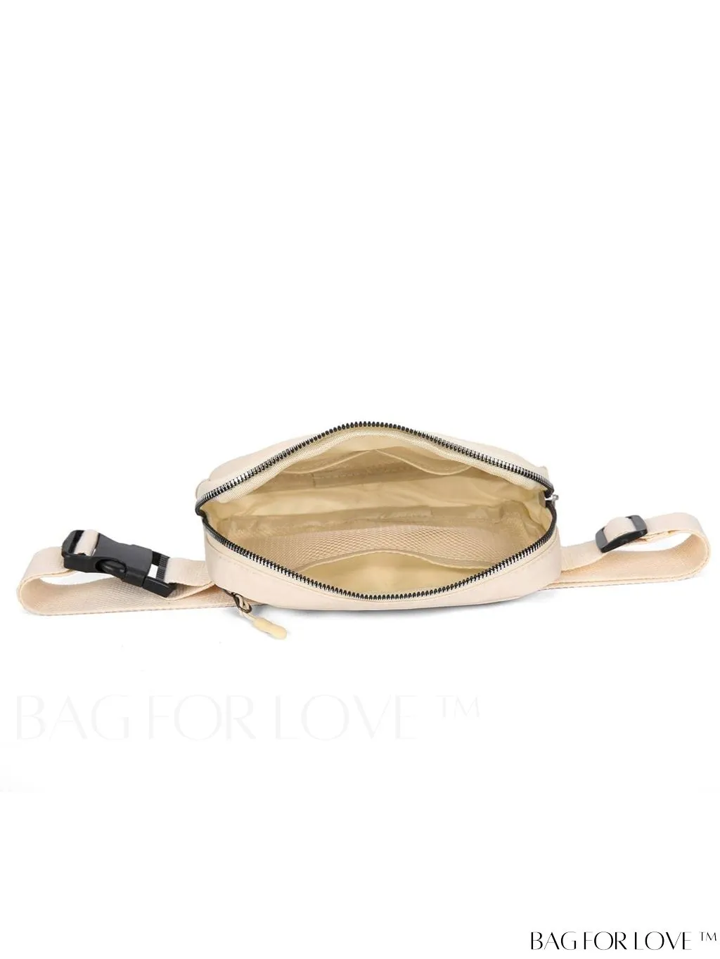 BagForLove - Compact Fanny Pack: Zipper Closure and Minimalist Release Buckle