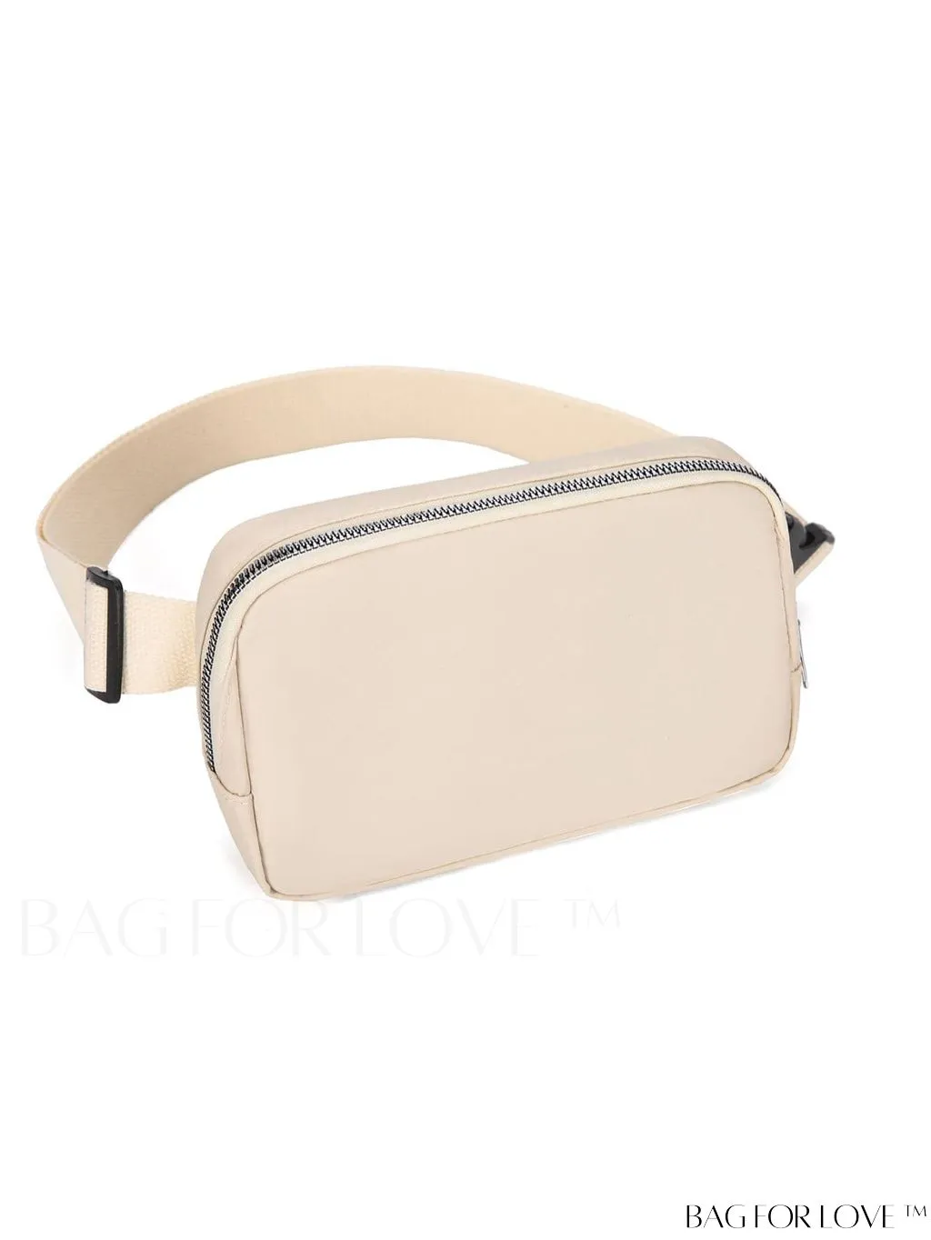 BagForLove - Compact Fanny Pack: Zipper Closure and Minimalist Release Buckle