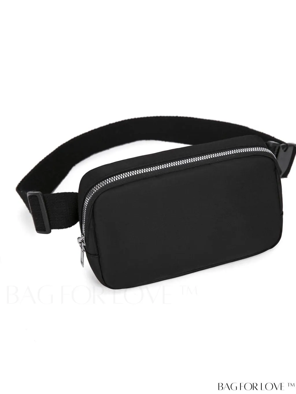BagForLove - Compact Fanny Pack: Zipper Closure and Minimalist Release Buckle